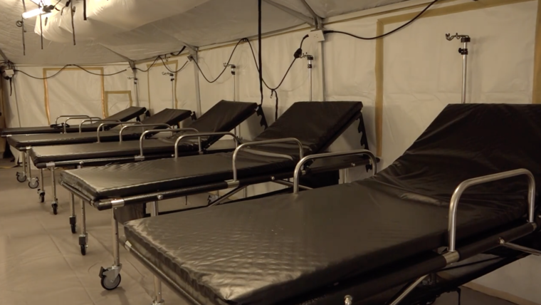 SLP Abandons Field Hospital donated by the US